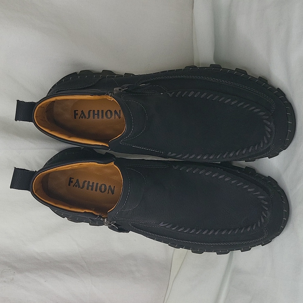 MEN'S chukka boots casual loafers non slip ankle booties